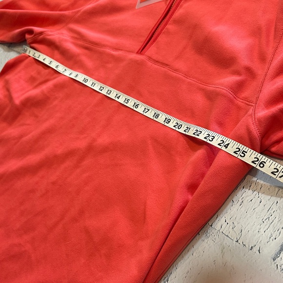 NWT Avenue Vibrant Coral Quarter-Zip Sweatshirt - Picture 6 of 12